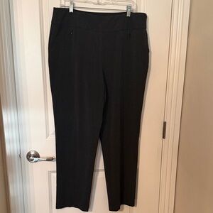 Investments Petite Dark Gray Houndstooth Women's Trousers